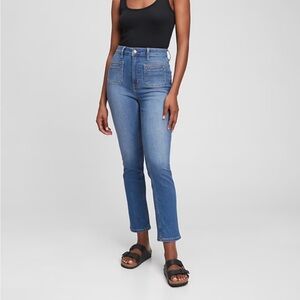 NWOT GAP Women's Sky High Rise Vintage Slim Jeans Size 31 Vintage 70s Style